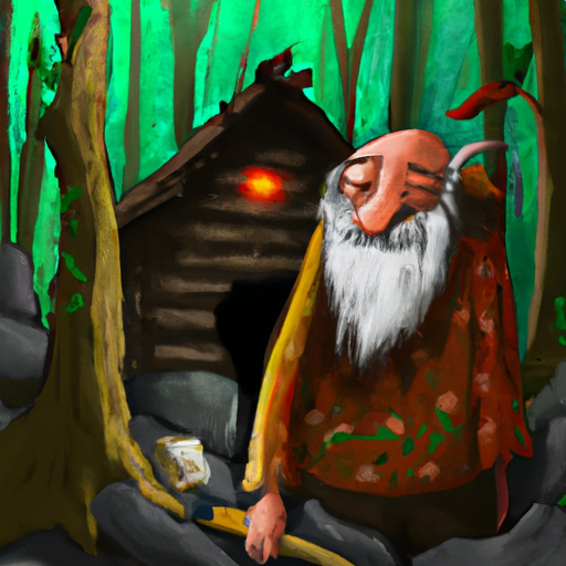 A hermit in the forest